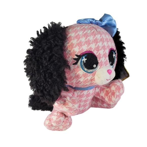 GUND P.Lushes Pets Cala Basset Hound Plush Pink Bow 6" Stuffed Animal Stuffie - Picture 4 of 16